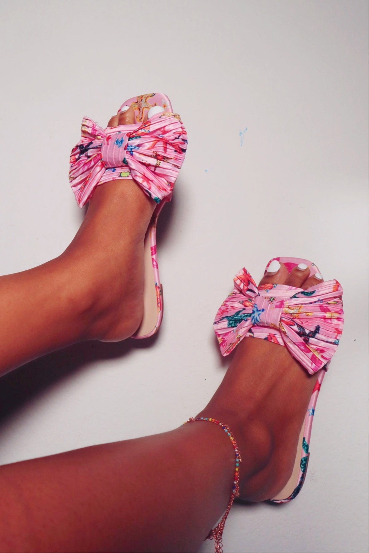 Sea Pink Flat Sandals