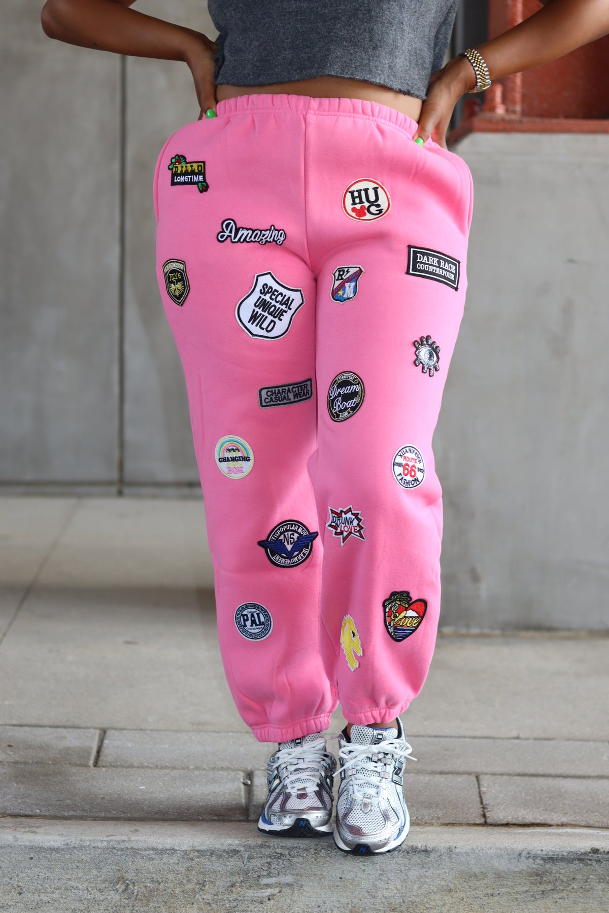Wild Dreams Stretchy Lounge Joggers - Pink