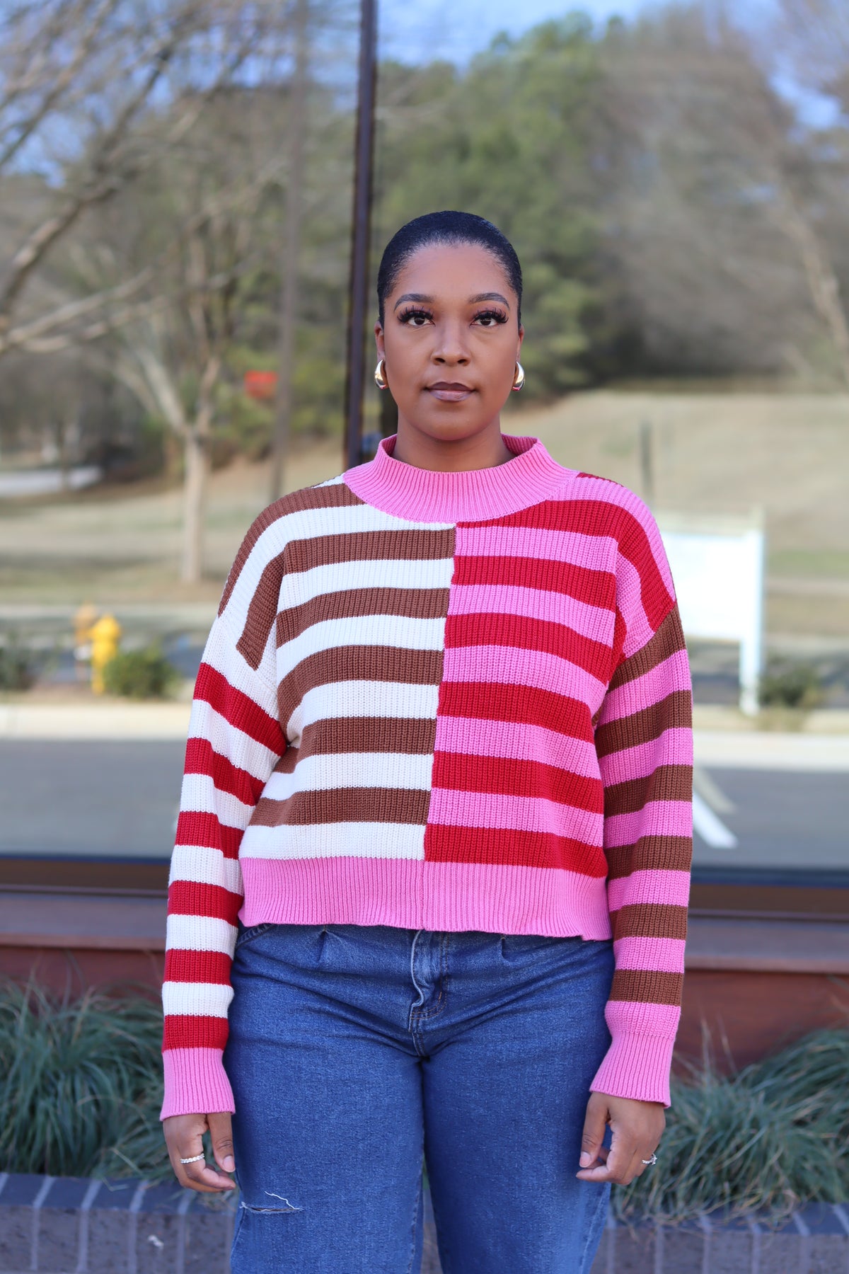 Neapolitan Stripe Colorblock Sweater