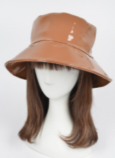 Vegan Patent Leather Bucket Hat